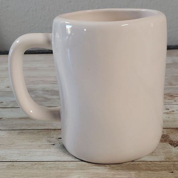 Rae Dunn White “UNBREAKABLE” Artisan Mug‎ by Magenta ☕️ Quirky Shaped - Picture 3 of 7
